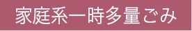 家庭系一時多量ごみ